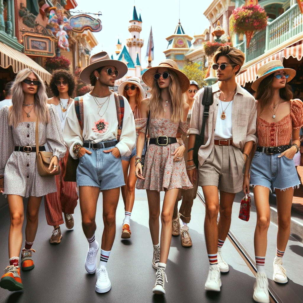 ディズニーランドでのおしゃれな服装ガイド2024 | テーマパークで遊ぼう 